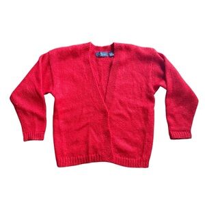 Maggie McNaughton Mohair Cardigan Red 1X